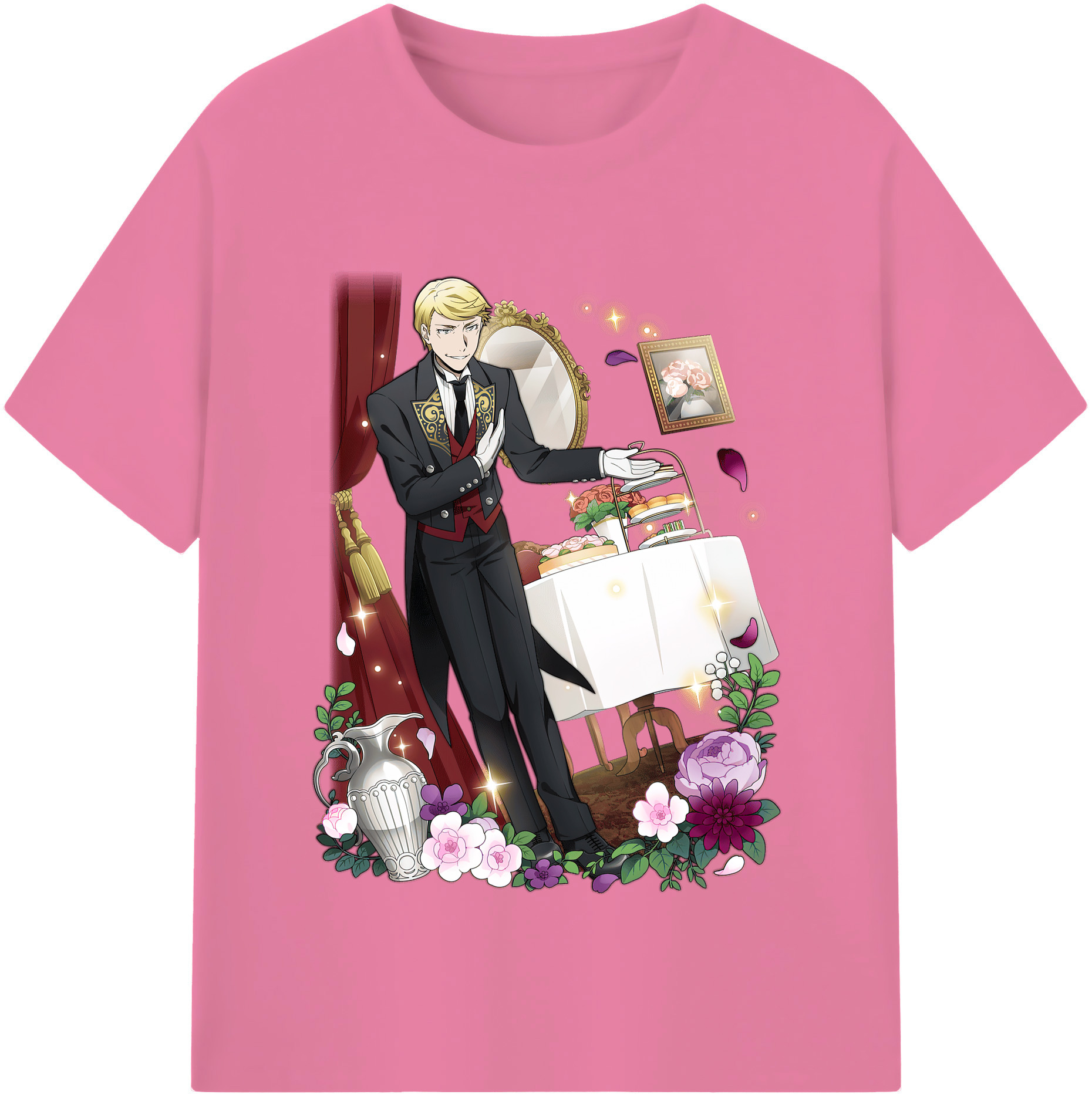 （画像用） 文豪ストレイドッグス Bungo Stray Dogs 綿100％半袖Tシャツ（フロントプリント）